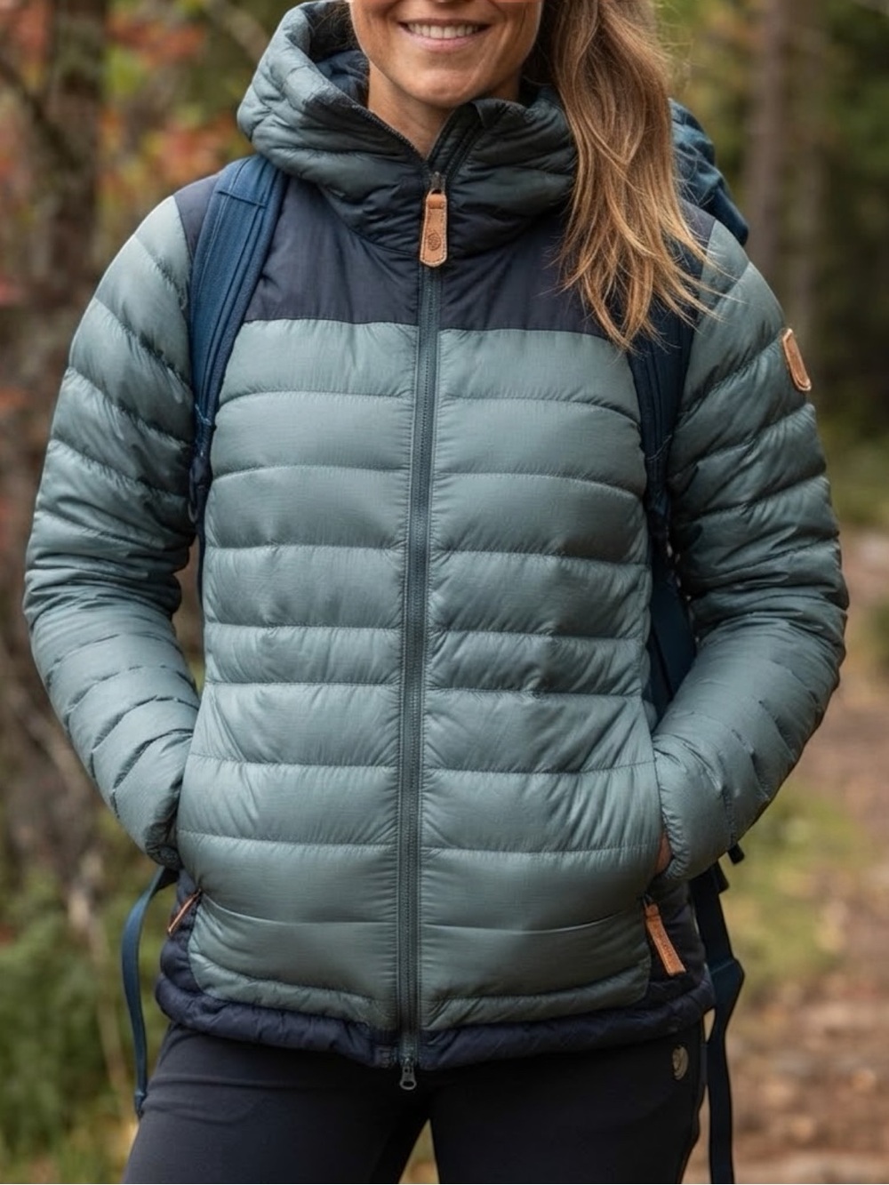 Fjällräven Keb Touring Down Jacket Dark Grey Women’s XL Winter Puffer Jacket